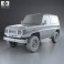 Toyota Land Cruiser (J70) 3-door 1990 3d model
