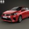 Toyota Yaris 5-door hatchback 2014 3d model