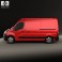 Vauxhall Movano Panel Van 2010 3d model