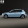 Volkswagen Golf 5-door with HQ interior 2013 3d model