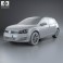 Volkswagen Golf 5-door with HQ interior 2013 3d model