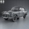 AZLK Moskvitch 402 1956 3d model