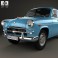 AZLK Moskvitch 402 1956 3d model