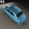 AZLK Moskvitch 402 1956 3d model