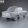 AZLK Moskvitch 402 1956 3d model