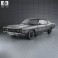 Ford Galaxie 500 fastback 1969 3d model