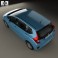 Honda Fit (Jazz) 2014 3d model