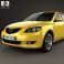Mazda 3 hatchback 2003 3d model