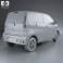 Mitsubishi eK Wagon 2013 3d model