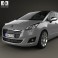 Peugeot 5008 2014 3d model