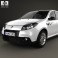 Renault Sandero GT Line with HQ interior 2012 3d model