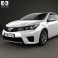 Toyota Corolla EU with HQ interior 2014 3d model