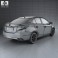 Toyota Yaris sedan with HQ interior 2014 3d model