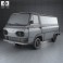 Ford E-Series Econoline Panel Van 1961 3d model