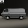 Ford E-Series Econoline Panel Van 1961 3d model