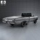 Buick Skylark convertible 1964 3d model
