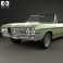 Buick Skylark convertible 1964 3d model