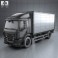 DAF LF Box Truck 2013 3d model