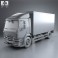 DAF LF Box Truck 2013 3d model