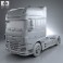 DAF XF Tractor Truck 2013 3d model