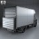 Ford Transit Luton Tailift Van 2012 3d model