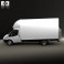 Ford Transit Luton Tailift Van 2012 3d model