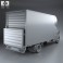 Ford Transit Luton Tailift Van 2012 3d model