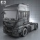 MAN TGX Tractor Truck 2012 3d model