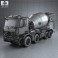 Mercedes-Benz Arocs Mixer Truck 2013 3d model