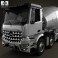 Mercedes-Benz Arocs Mixer Truck 2013 3d model