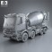 Mercedes-Benz Arocs Mixer Truck 2013 3d model