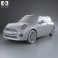 Mini Cooper convertible 2014 3d model