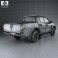 Mitsubishi L200 Triton Double Cab HPE 2012 3d model