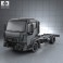 Renault D 7.5 Chassis Truck 2013 3d model