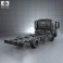 Renault D 7.5 Chassis Truck 2013 3d model