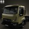 Renault D 7.5 Chassis Truck 2013 3d model