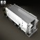 Renault D Wide Rolloffcon Garbage Truck 2013 3d model