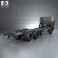 Renault Kerax Chassis Truck 1997 3d model
