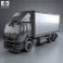 Renault Premium Distribution Hybrys Box Truck 2011 3d model