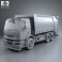 Renault Premium Distribution Hybrys Garbage Truck 2011 3d model