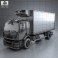 Renault Premium Distribution Refrigerator Truck 2011 3d model