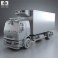 Renault Premium Distribution Refrigerator Truck 2011 3d model