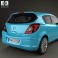 Vauxhall Corsa (D) 5-door 2010 3d model