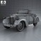 American Bantam Model 62 Deluxe Roadster 1939 3d model
