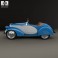 American Bantam Model 62 Deluxe Roadster 1939 3d model