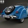 American Bantam Model 62 Deluxe Roadster 1939 3d model