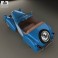 American Bantam Model 62 Deluxe Roadster 1939 3d model