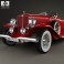 Auburn 8-98 Boattail Speedster 1931 3d model