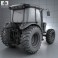 John Deere 5100M Utility Tractor 2013 3d model