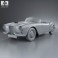Lancia Aurelia GT convertible 1954 3d model